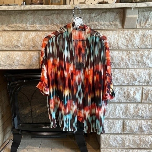 ana petite XL open front sheer cardigan - Picture 1 of 6